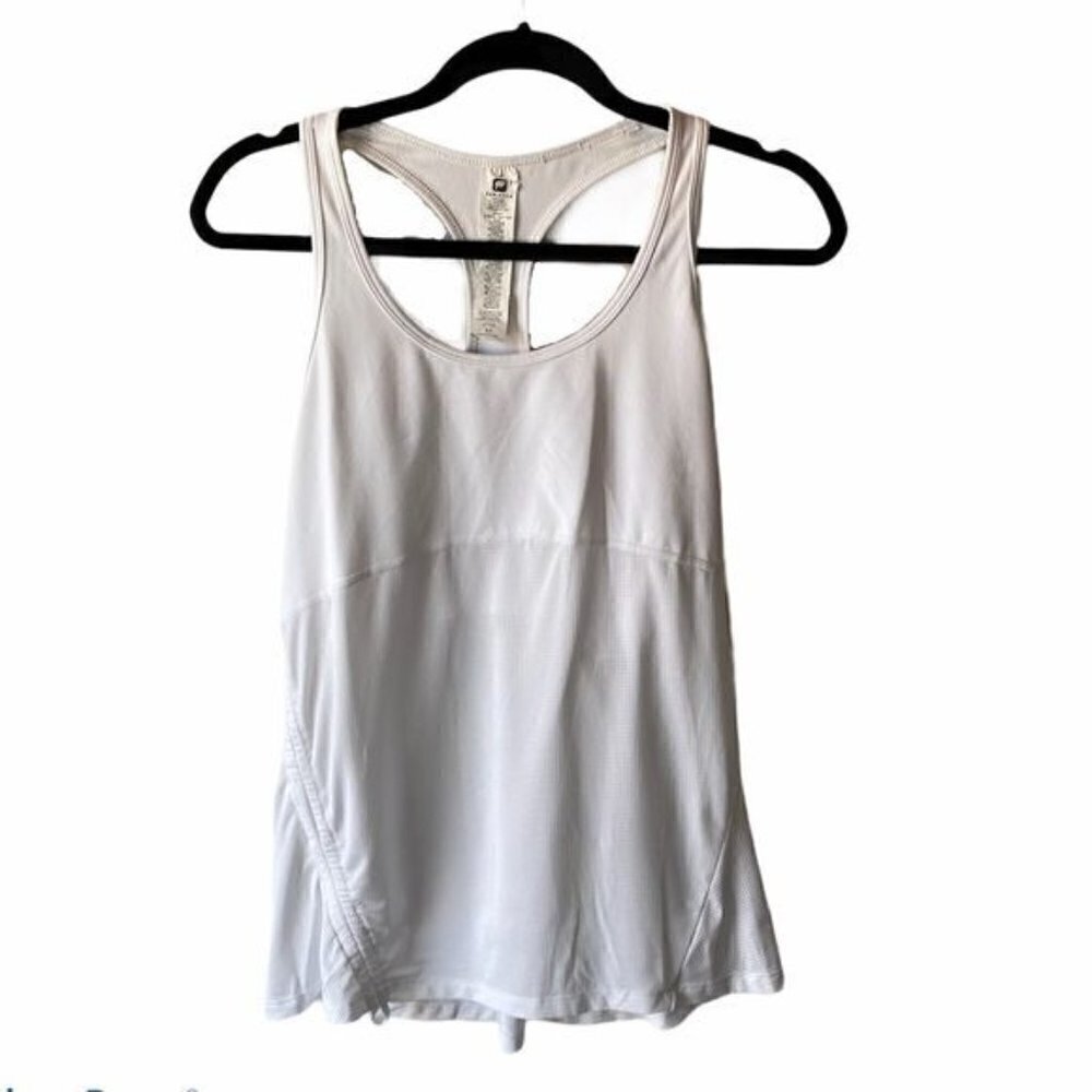 Fabletics Cashel Curved Cinch Tank White M